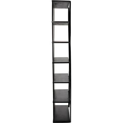 Noir Vetra Teak Wood Bookcase