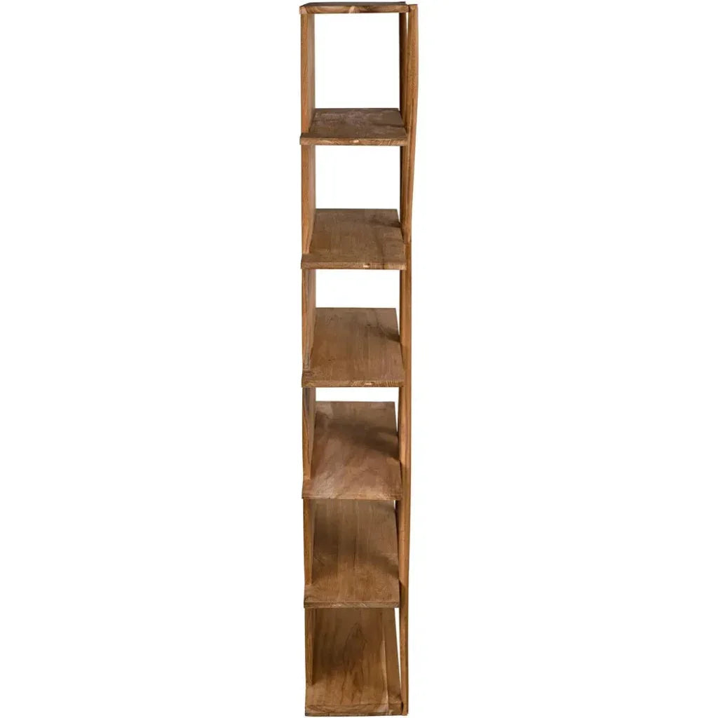 Noir Vetra Teak Wood Bookcase