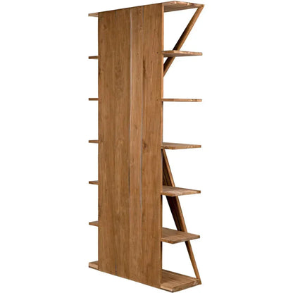 Noir Vetra Teak Wood Bookcase
