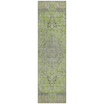 Vexira Green Washable Indoor - Outdoor Rug - LOOMLAN - LOOMLAN Rugs - Outdoor Rugs
