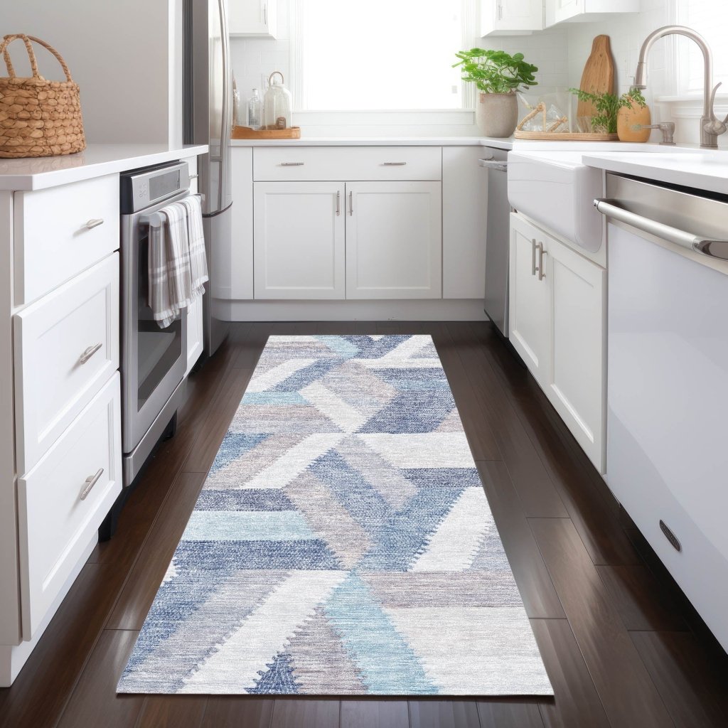 LOOMLAN Rugs Viella Denim Washable Indoor-Outdoor Rug