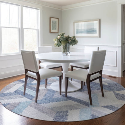 LOOMLAN Rugs Viella Denim Washable Indoor-Outdoor Rug