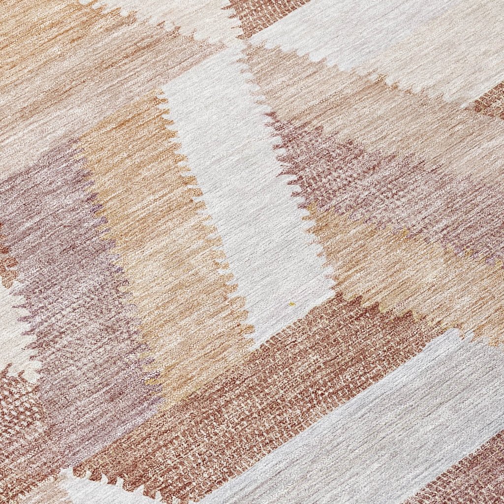 LOOMLAN Rugs Viella Orange Washable Indoor-Outdoor Rug
