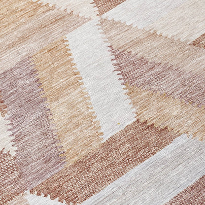 LOOMLAN Rugs Viella Orange Washable Indoor-Outdoor Rug