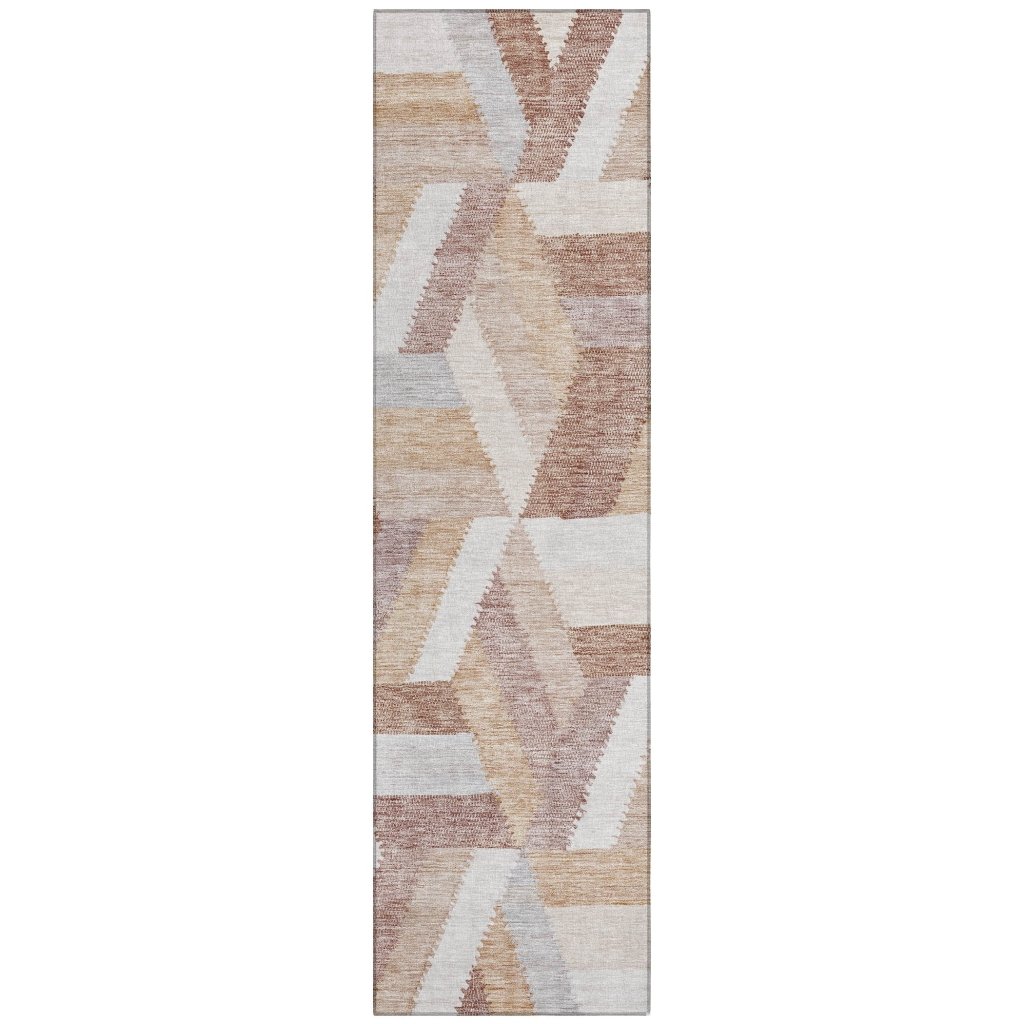 LOOMLAN Rugs Viella Orange Washable Indoor-Outdoor Rug