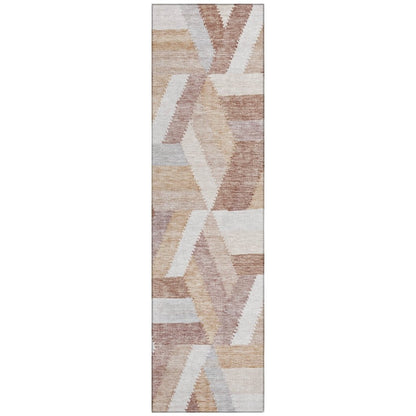 LOOMLAN Rugs Viella Orange Washable Indoor-Outdoor Rug