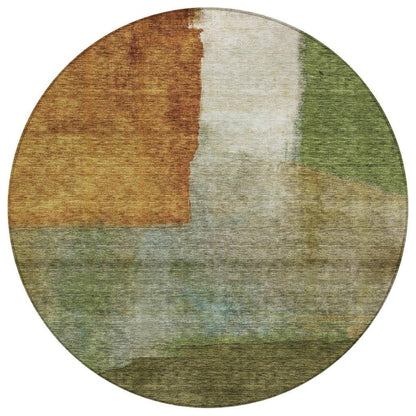 LOOMLAN Rugs Vienna Green Washable Indoor-Outdoor Rug