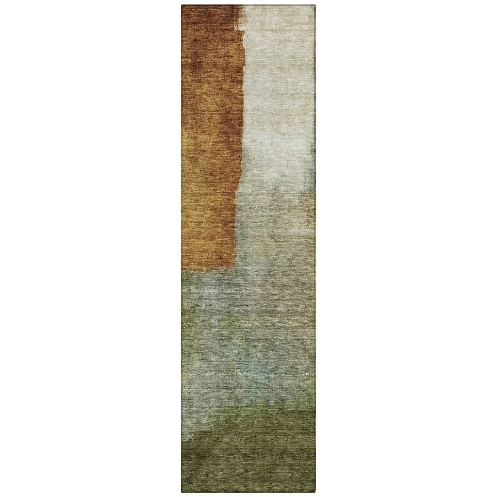 LOOMLAN Rugs Vienna Green Washable Indoor-Outdoor Rug