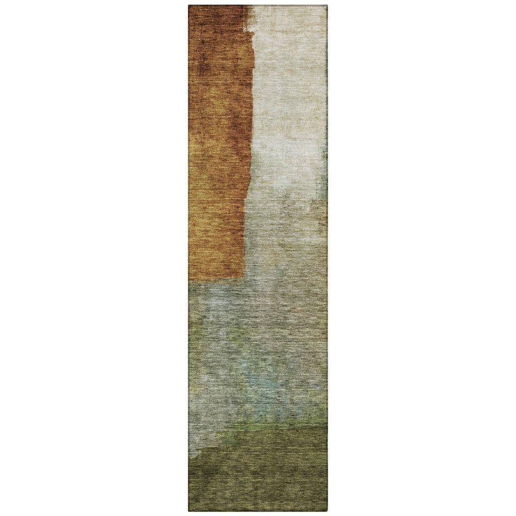 LOOMLAN Rugs Vienna Green Washable Indoor-Outdoor Rug