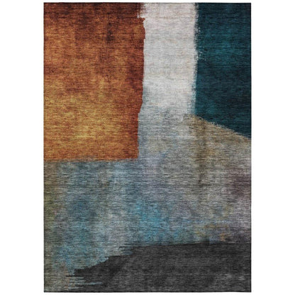 LOOMLAN Rugs Vienna Orange Washable Indoor-Outdoor Rug