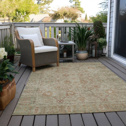 LOOMLAN Rugs Vilnius Beige Washable Indoor-Outdoor Rug