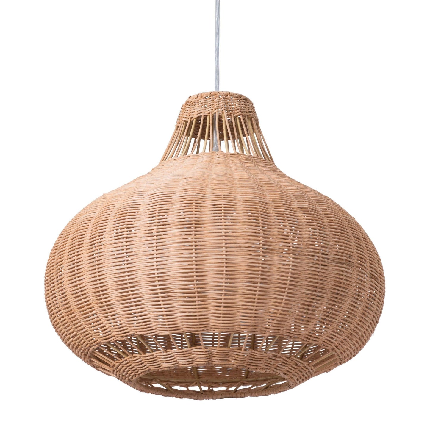 Vincent Ceiling Lamp Natural - Sideboards and Things Brand_Zuo Modern, Color_Natural, Depth_10-20, Features_Adjustable Height, Finish_Hand Painted, Finish_Polished, Height_10-20, Materials_Metal, Materials_Rattan, Materials_Wood, Metal Type_Steel, Product Type_Pendant, Width_10-20, Wood Species_Rattan