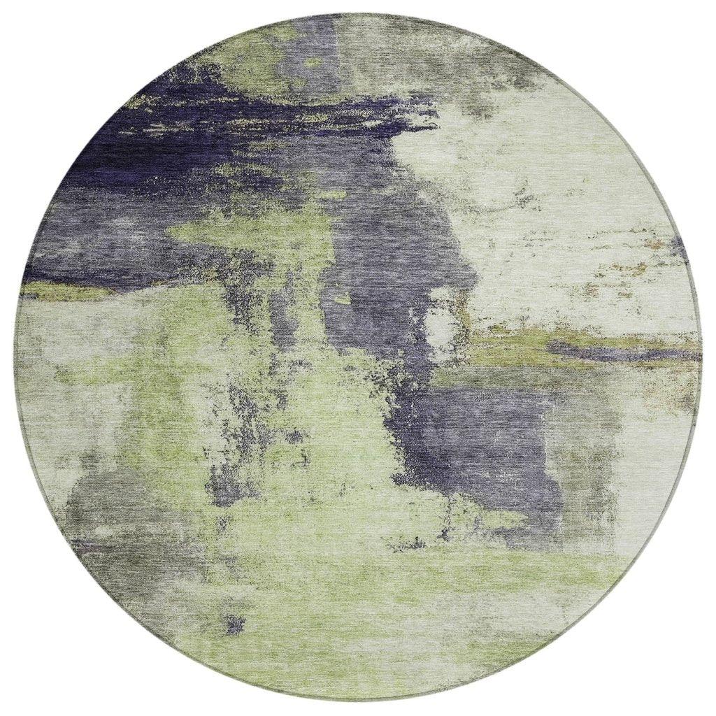 LOOMLAN Rugs Vionna Fern Washable Indoor-Outdoor Rug