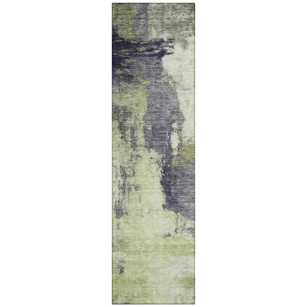LOOMLAN Rugs Vionna Fern Washable Indoor-Outdoor Rug