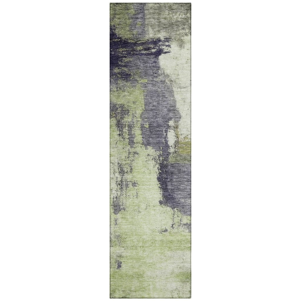 LOOMLAN Rugs Vionna Fern Washable Indoor-Outdoor Rug
