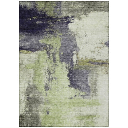 LOOMLAN Rugs Vionna Fern Washable Indoor-Outdoor Rug