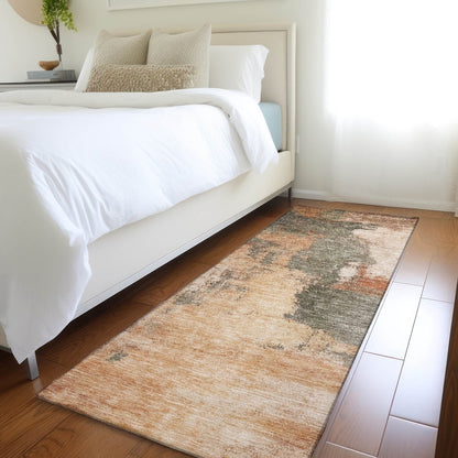 Vionna Orange Washable Indoor - Outdoor Rug - LOOMLAN - LOOMLAN Rugs - Outdoor Rugs