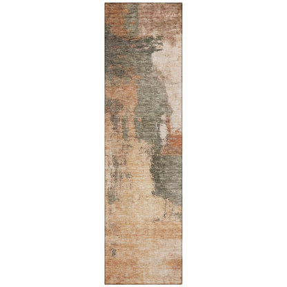 Vionna Orange Washable Indoor - Outdoor Rug - LOOMLAN - LOOMLAN Rugs - Outdoor Rugs