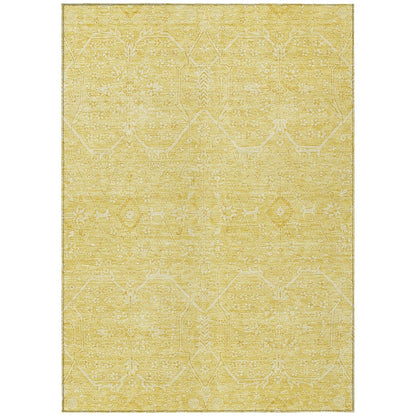 LOOMLAN Rugs Virellia Gold Washable Indoor-Outdoor Rug