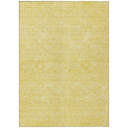 LOOMLAN Rugs Virellia Gold Washable Indoor-Outdoor Rug