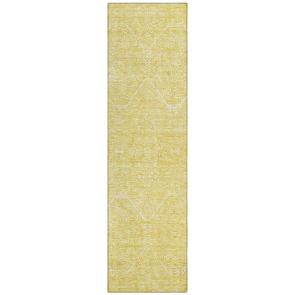 LOOMLAN Rugs Virellia Gold Washable Indoor-Outdoor Rug