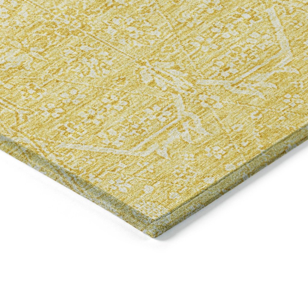 LOOMLAN Rugs Virellia Gold Washable Indoor-Outdoor Rug