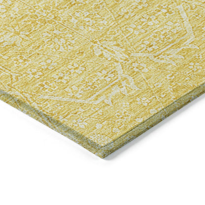 LOOMLAN Rugs Virellia Gold Washable Indoor-Outdoor Rug