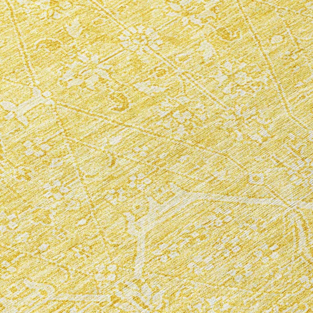 LOOMLAN Rugs Virellia Gold Washable Indoor-Outdoor Rug