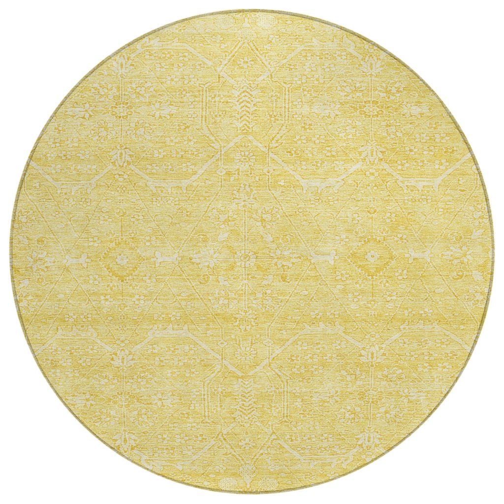 LOOMLAN Rugs Virellia Gold Washable Indoor-Outdoor Rug