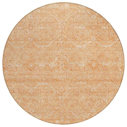 LOOMLAN Rugs Virellia Orange Washable Indoor-Outdoor Rug