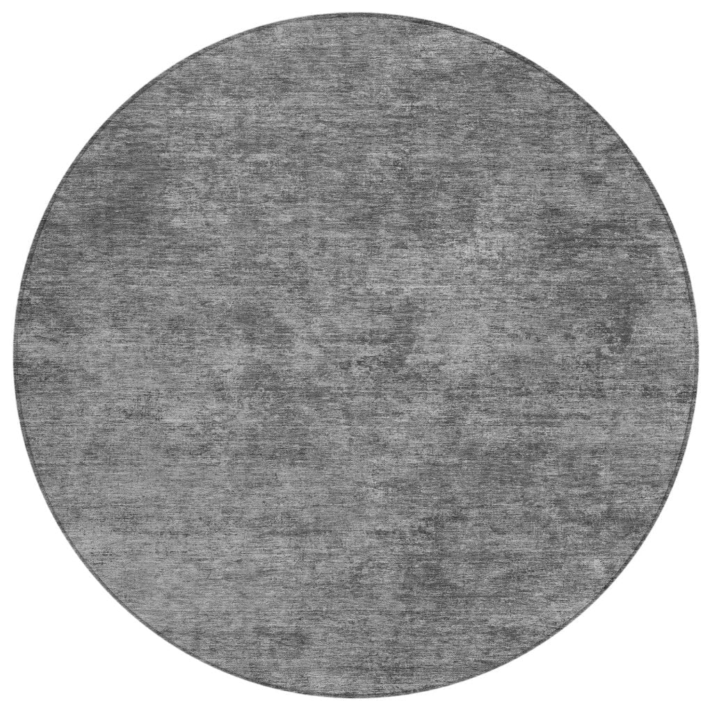 LOOMLAN Rugs Virellis Gray Washable Indoor-Outdoor Rug