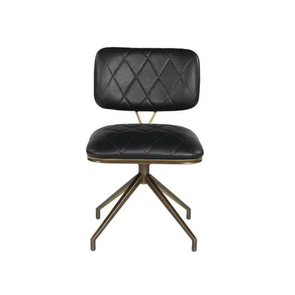 SUNPAN Virtu Leather Swivel Dining Chair 2PC