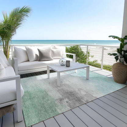 LOOMLAN Rugs Vivara Blue Washable Indoor-Outdoor Rug