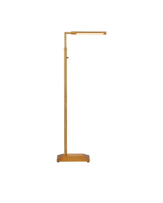 Autrand Metal and Acrylic Gold Floor Lamp