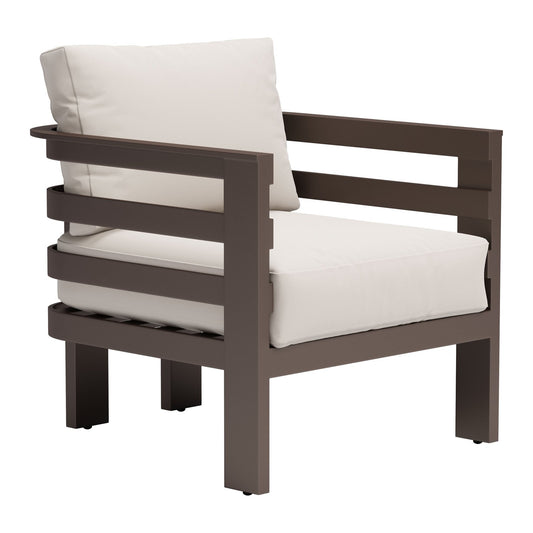 Zuo Modern Bal Harbor White Arm Chair