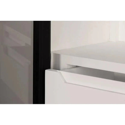 Walker Wooden Glass Door Black Bookcase - LOOMLAN - Sarreid - Bookcases