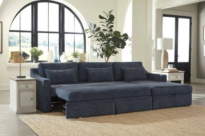 Wave Performance Fabric Sectional Sleeper (Set of 2)