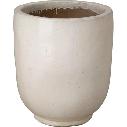 Weather Resistant Round Ceramic Planter