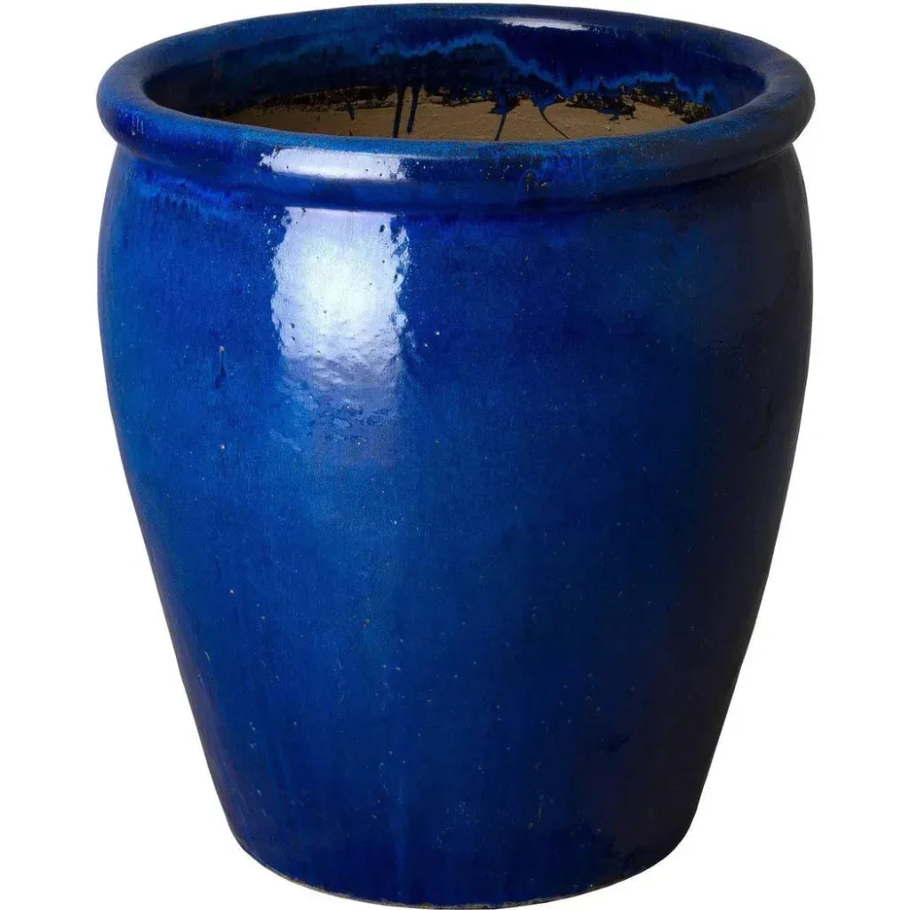 Weather Resistant Round Ceramic Pot