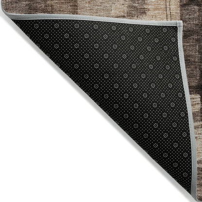 LOOMLAN Rugs Weavira Brown Washable Indoor-Outdoor Rug