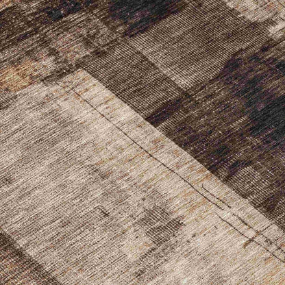 LOOMLAN Rugs Weavira Brown Washable Indoor-Outdoor Rug