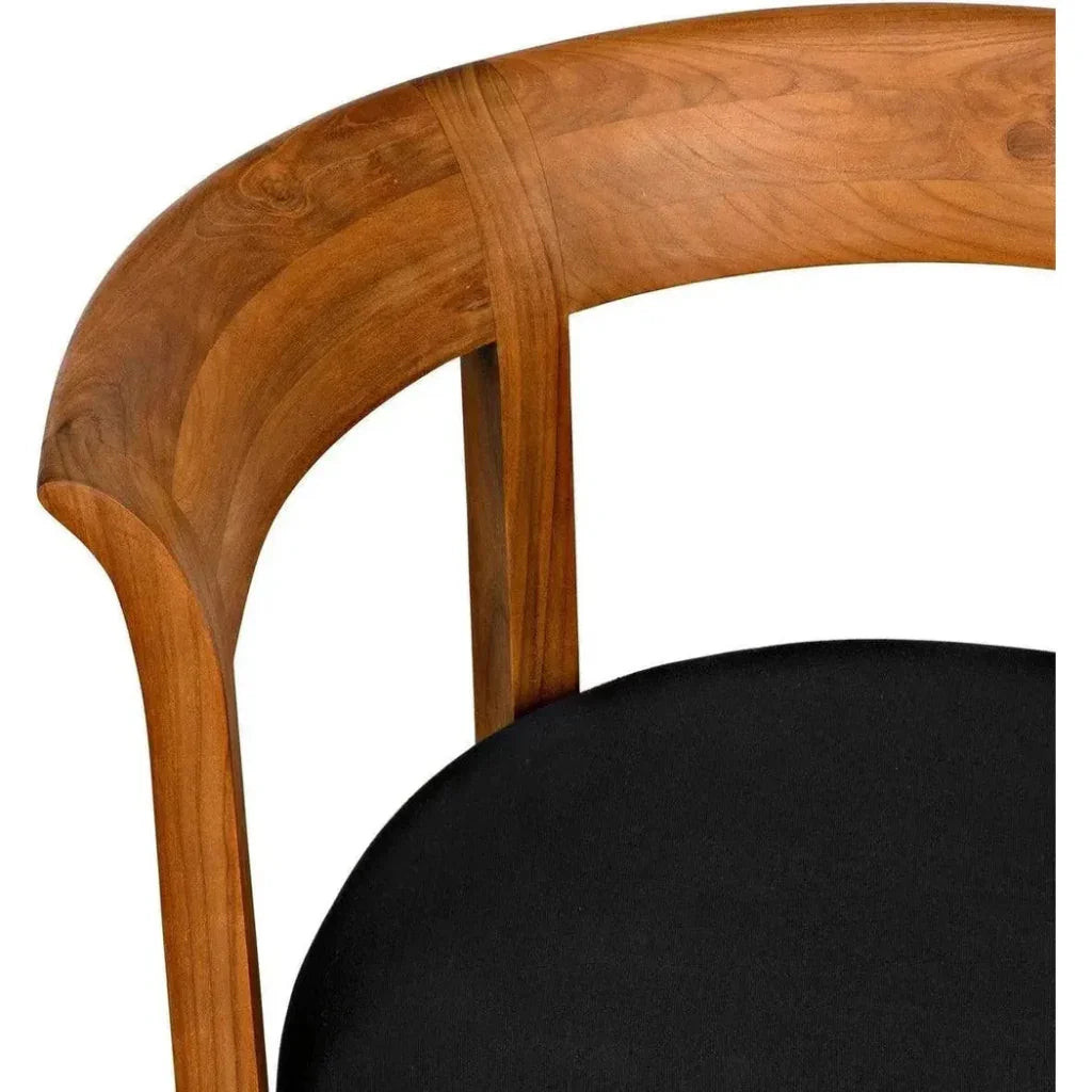Noir Webster Club Chair, Teak