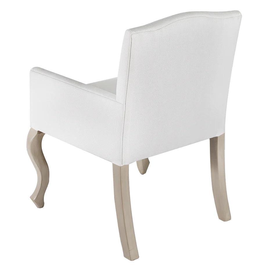 White Dining Armchair Pallais - LOOMLAN - Peninsula Home - Dining Chairs