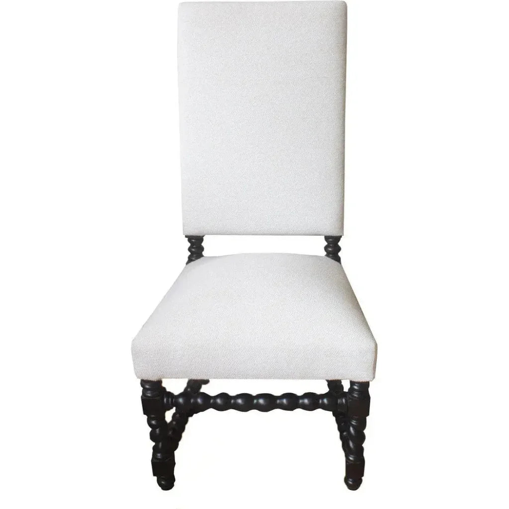 White Dining Chair Cordoba, Woolan Bleach - LOOMLAN - Peninsula Home - Dining Chairs