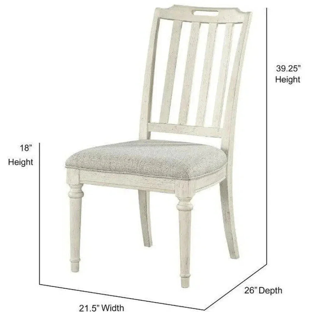 White Slat Back Side Chair (set of 2) - LOOMLAN - Panama Jack - Dining Chairs