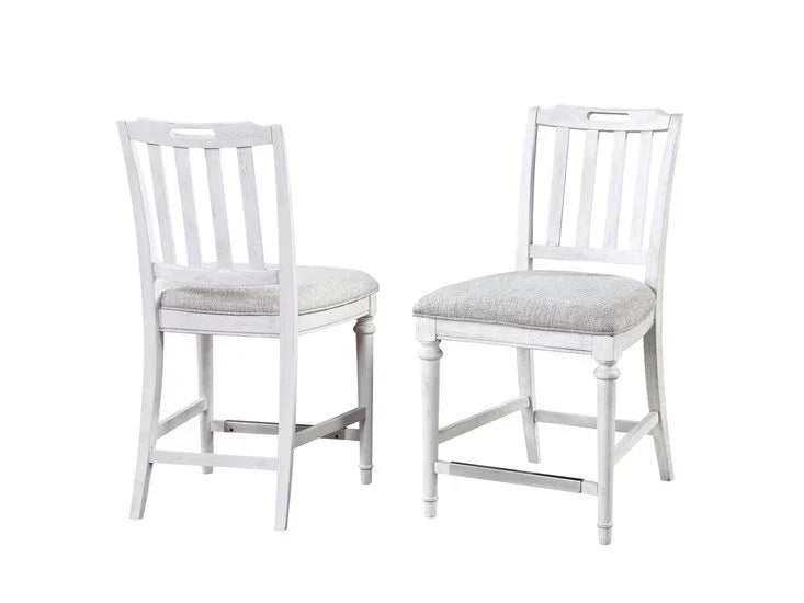 White Slat Back Side Chair (set of 2) - LOOMLAN - Panama Jack - Dining Chairs