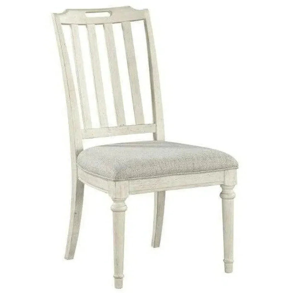 White Slat Back Side Chair (set of 2) - LOOMLAN - Panama Jack - Dining Chairs