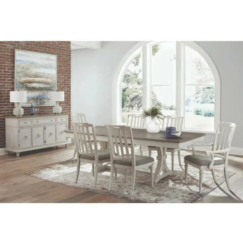 White Slat Back Side Chair (set of 2) - LOOMLAN - Panama Jack - Dining Chairs