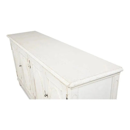 Whitewash Ribbon Sideboard For Living Room - LOOMLAN - Sarreid - Sideboards