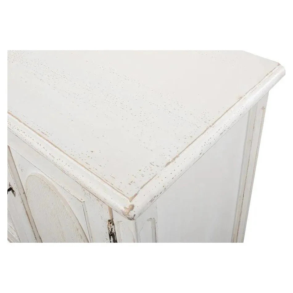 Whitewash Ribbon Sideboard For Living Room - LOOMLAN - Sarreid - Sideboards